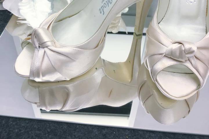 Scarpa sposa open toe