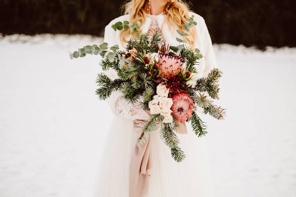 Bouquet in winter