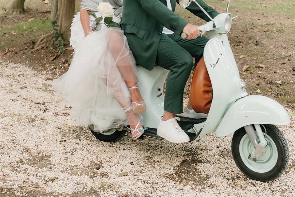 Un arrivo sposi unico