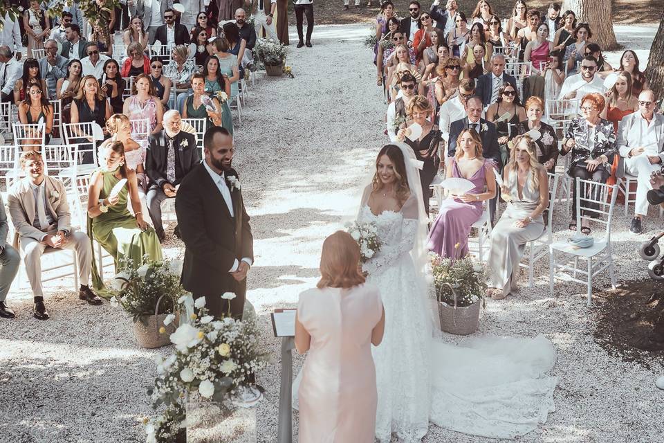 La cerimonia nel boschetto