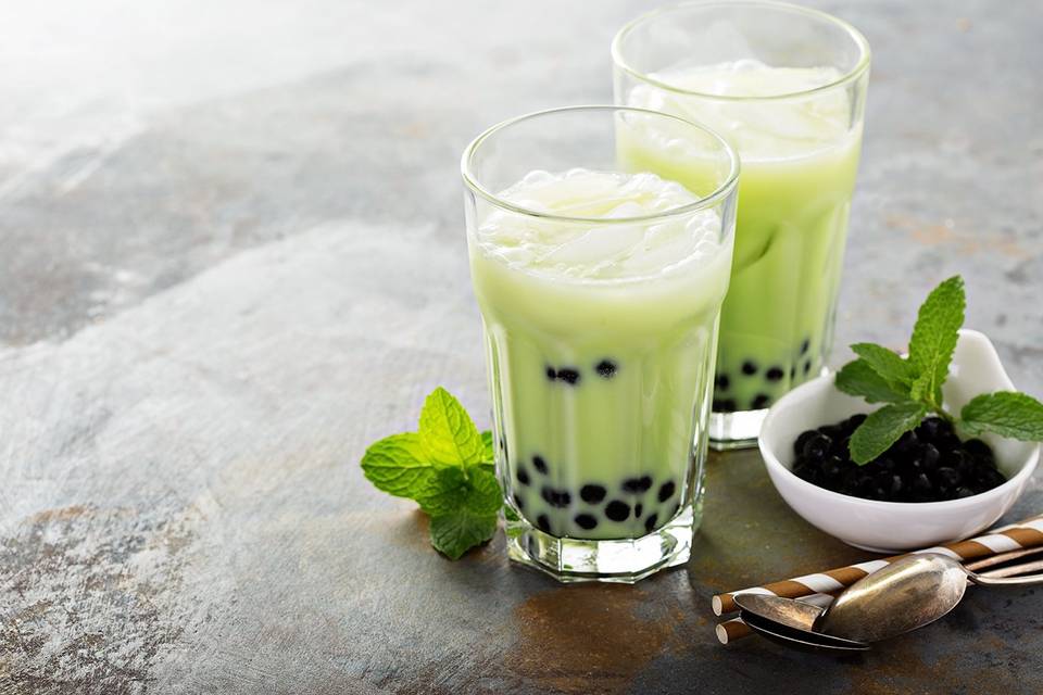 Matcha con Tapioca