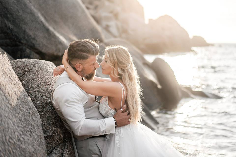 Beach elopement