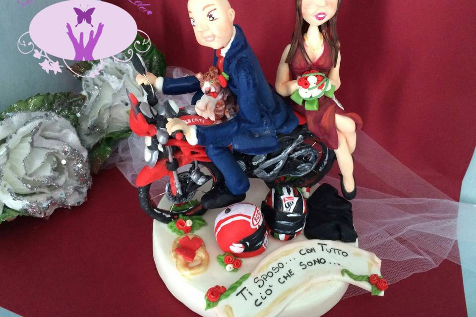 Topper cake moto