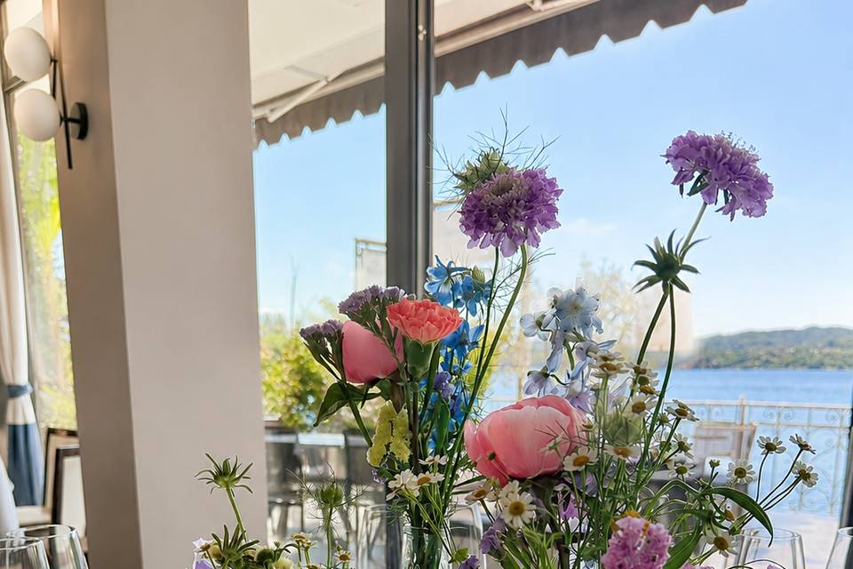 Centrotavola matrimonio elegan