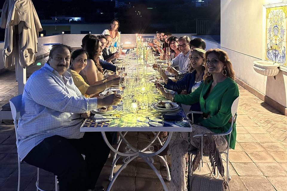 Cena in terrazzo