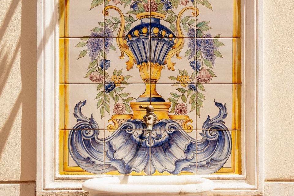 Fontana in terrazza