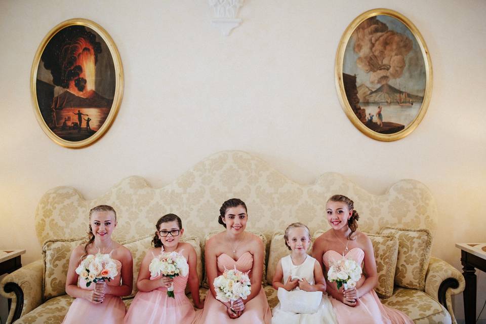 Bridesmaids in Ravello