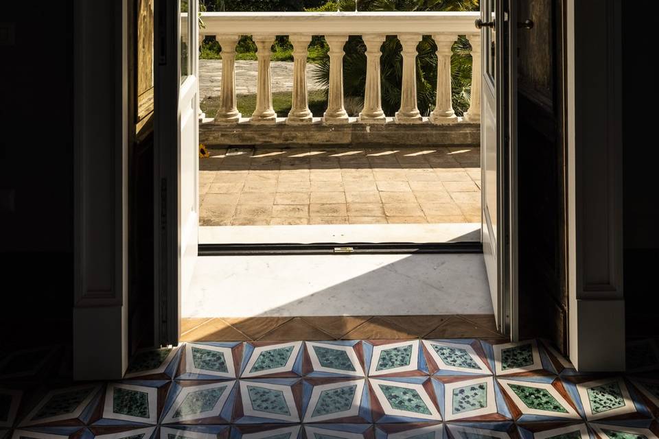 Terrazzo stanza pizzi