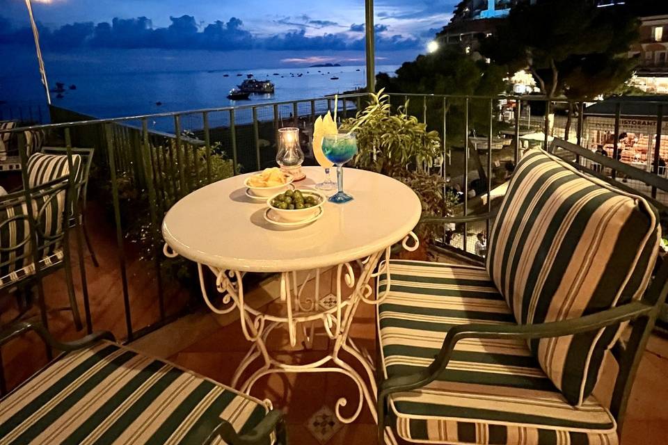 Aperitif with a view.