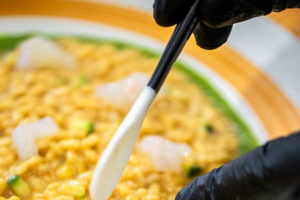 Refined Mediterranean flavors.