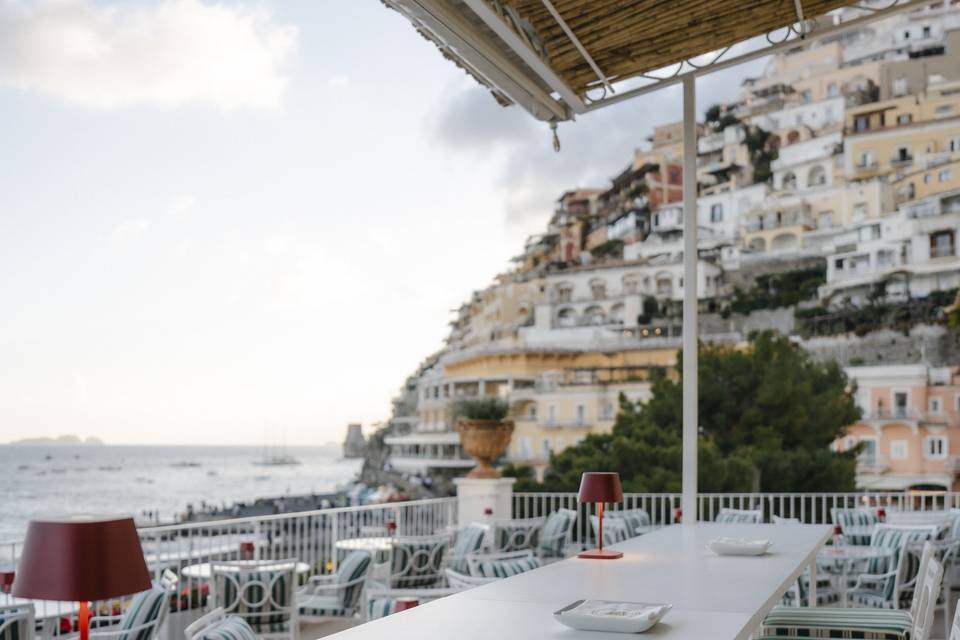 Panoramic seaside terrace.