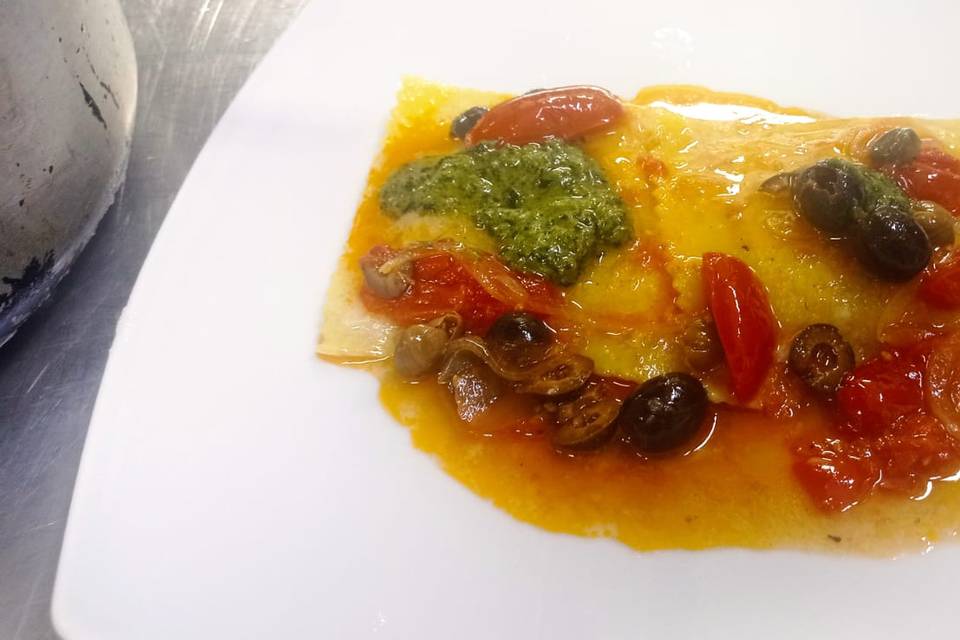 Tortelli basilico e pachino