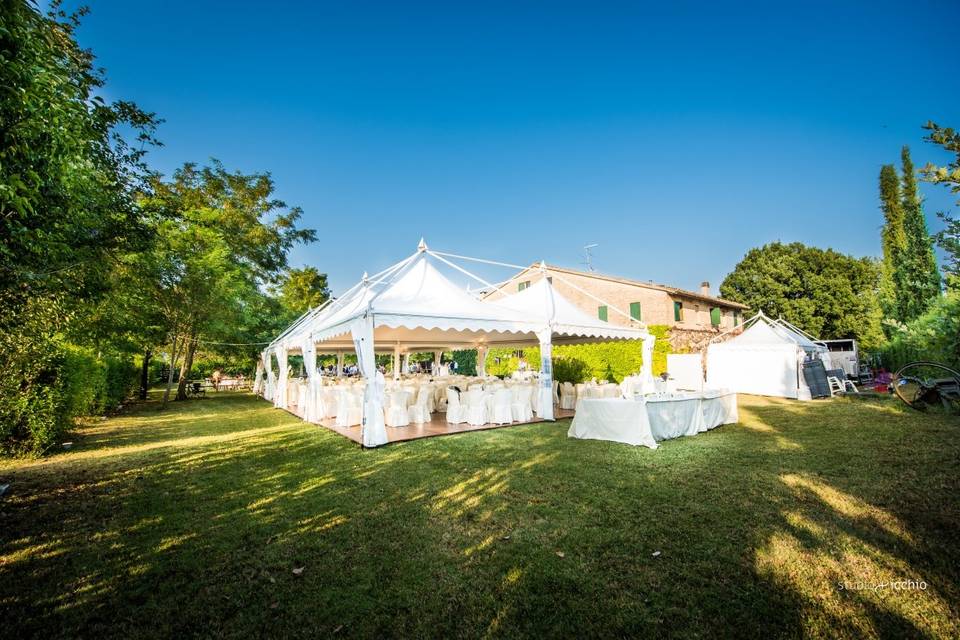 Gazebo in giardino