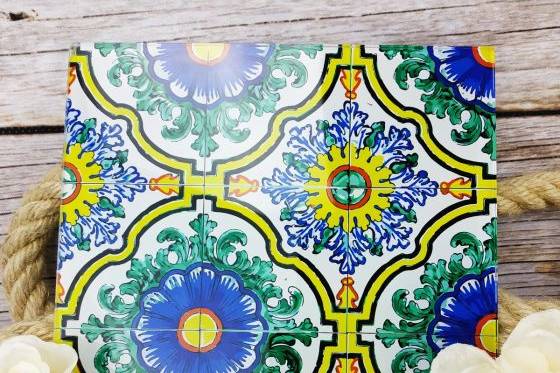 Bomboniera Sottopiatto Maiolica Vietrese