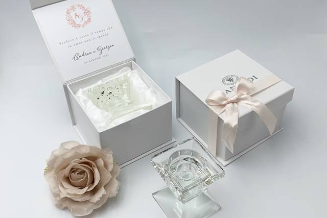 Bomboniera compleanno portachiavi profumo parfum 5 - Confetteria Bon Bon -  Bomboniere e Partecipazioni