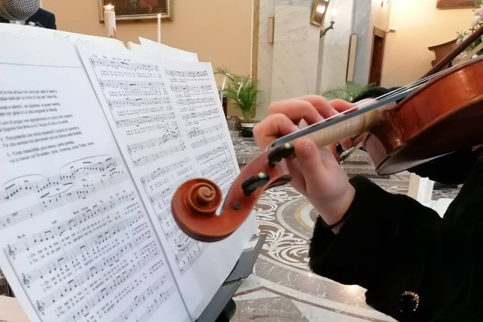 Domenica al violino