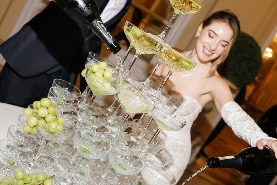 Champagne tower