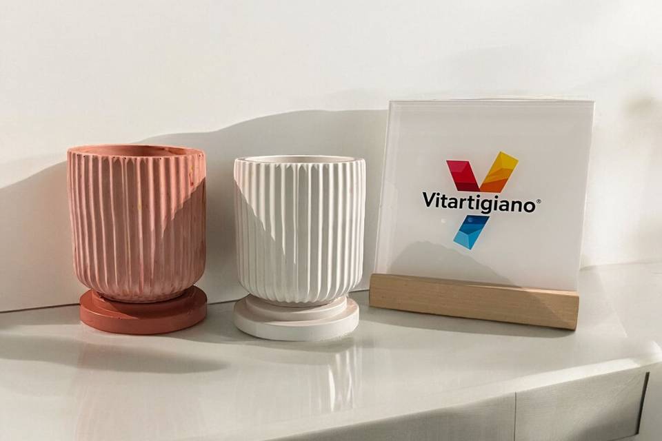 Vaso-portacandele con tappo