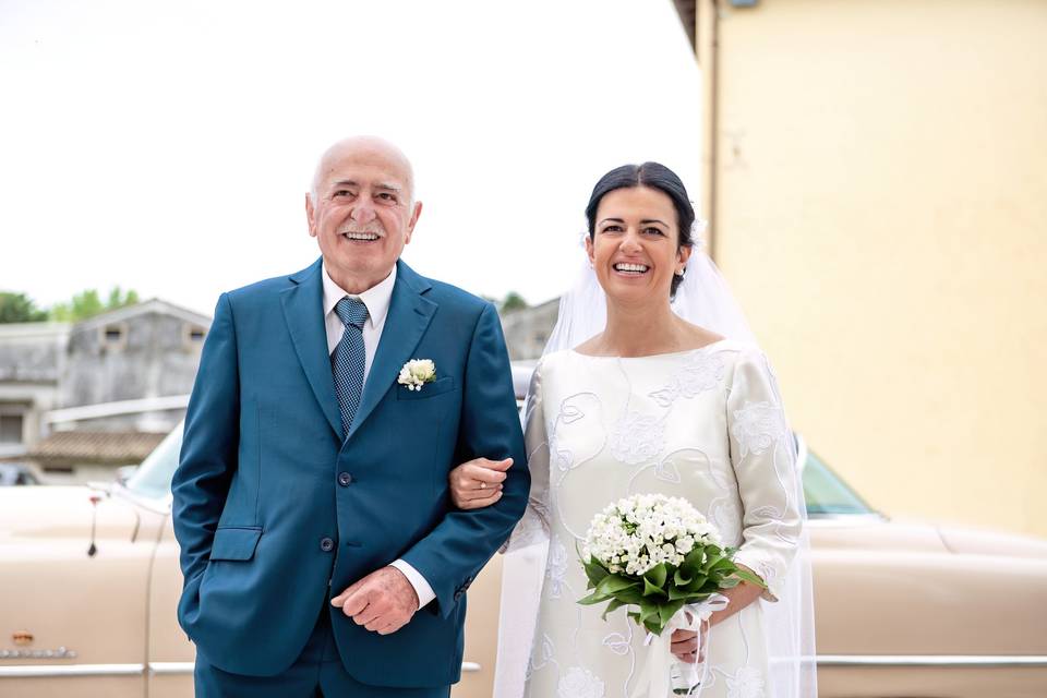 La sposa prima di entrare