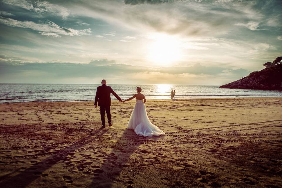 Promenade on the beach