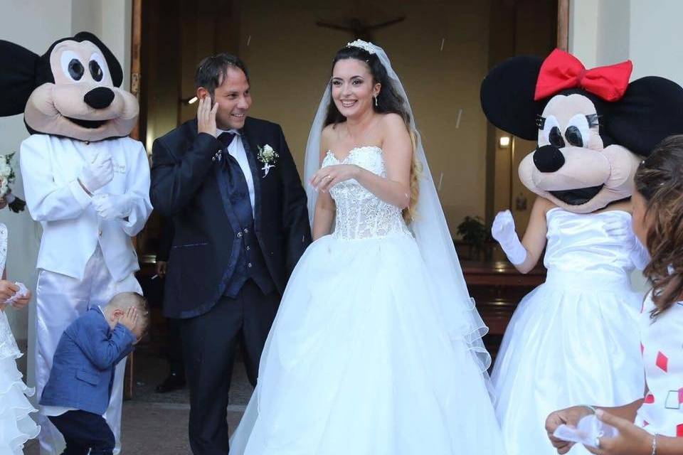 Matrimonio con Minnie e Topolino