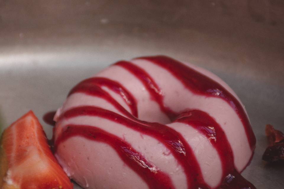 Pannacotta ai lamponi di costa
