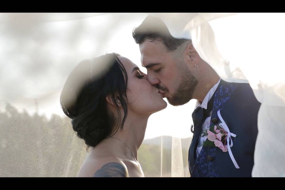 Bacio al tramonto