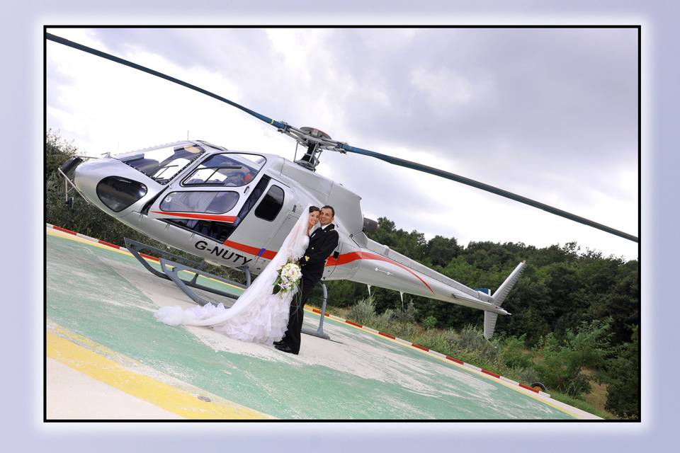 Sposi in elicottero