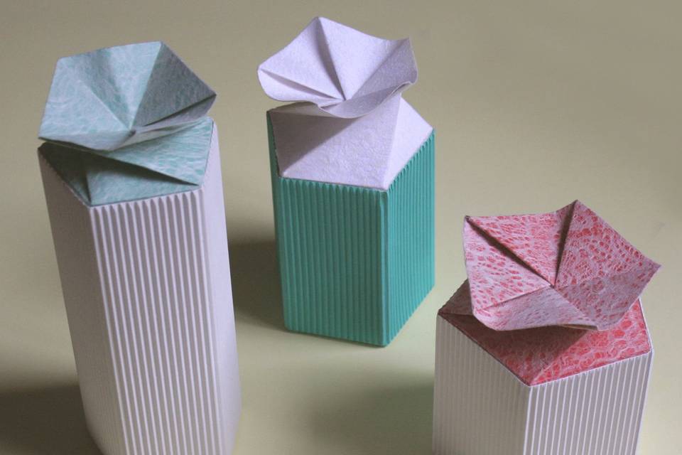 Scatola alta origami