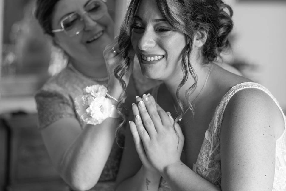 Con la mamma della sposa