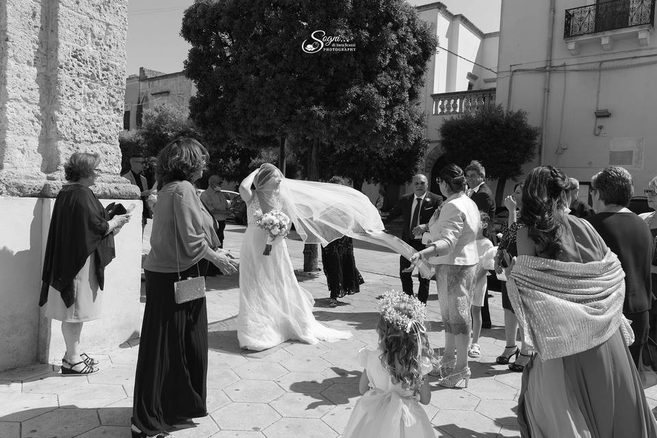 L'arrivo della sposa in chiesa