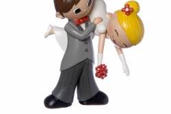 Cake Topper colla Sposa all'aria