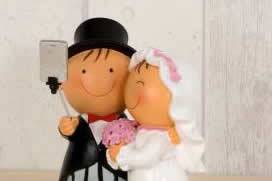 Cake Topper Sposi Selfy