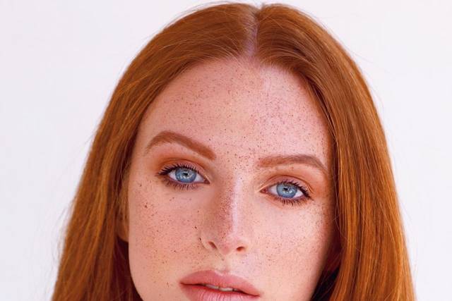 Red, nude look