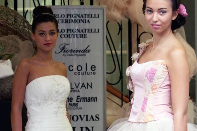 Acconciatura sposa con fiori