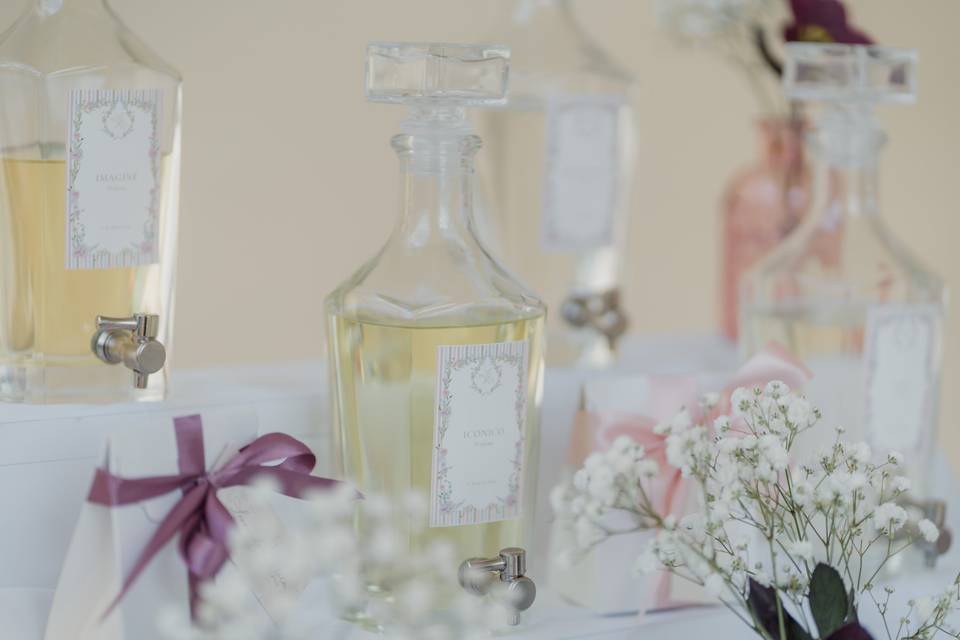 Parfum bar con bomboniere