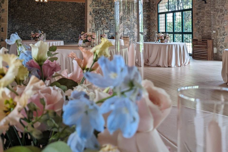 Allestimento rosa e celeste 2