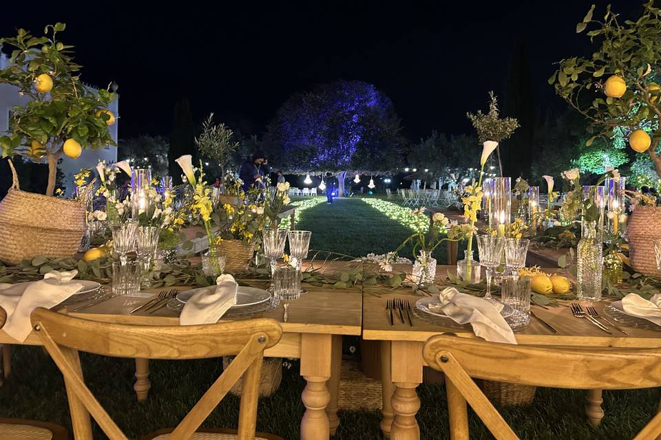 Allestimento tavolo limoni 3