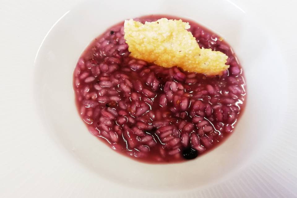 Risotto con frutti di bosco