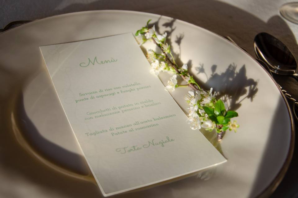 Menù matrimonio