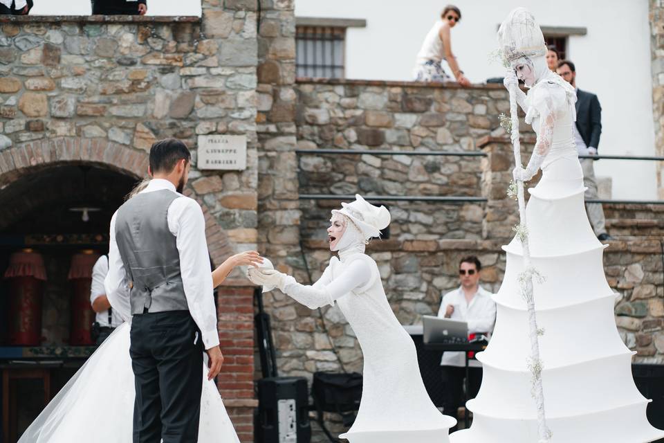 Trampoli Wedding Spettacoli
