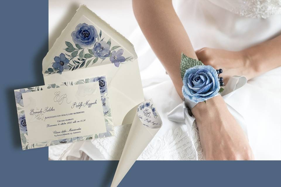 Tema: rosa blu.