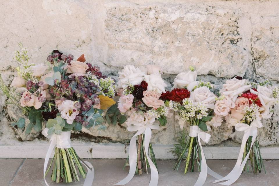 Fiori per sposa e damigelle