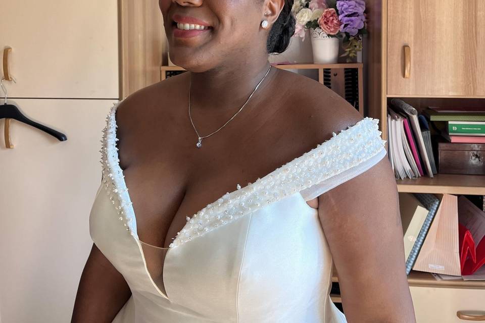 Dark skin - sposa - trucco