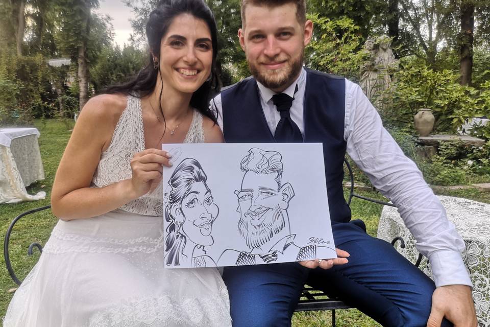 Caricature by Berna logo