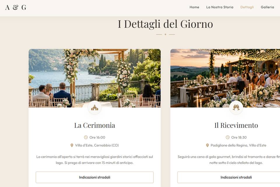 Dettagli e indicazioni