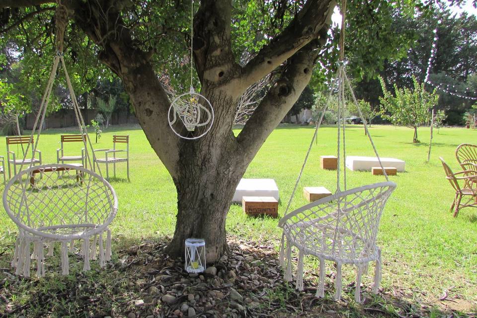 Area aperitivo per gli sposi