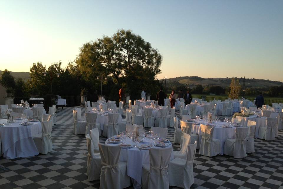 Matrimonio in terrazzo