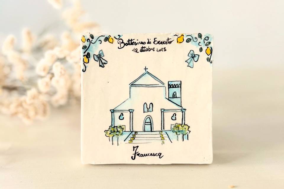 Bomboniera in ceramica