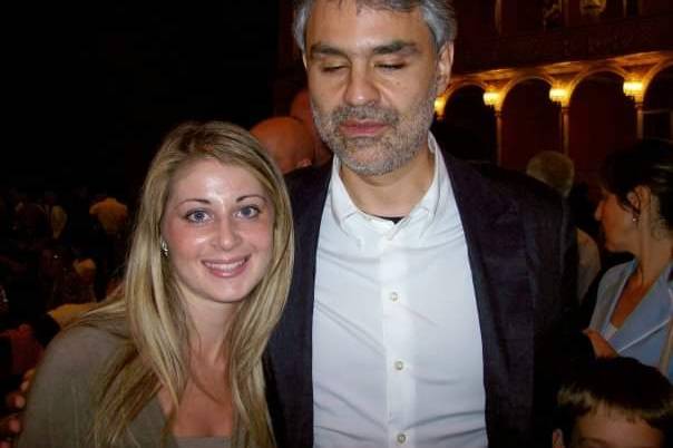 Con Andrea Bocelli